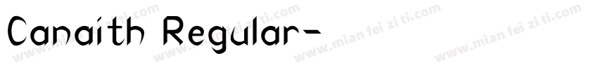 Canaith Regular字体转换